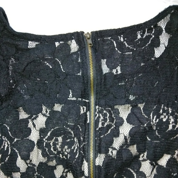 Black Lace Dress with Pockets - Picture 5 of 8